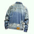 Men's Slim Denim Jacket Vintage Jacket Ripped Urban Jean Coats